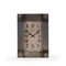 Zentique 22" Brown and Black Rustic Finish Rectangular Caress Wall Clock